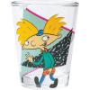 Silver Buffalo SpongeBob SquarePants Featuring Gary Poses Floral Krabby Patty 4 Pack Mini Glass Set, 1.5 Ounces(Nickelodeon Retro Characters)