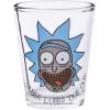 Silver Buffalo SpongeBob SquarePants Featuring Gary Poses Floral Krabby Patty 4 Pack Mini Glass Set, 1.5 Ounces(Rick and Morty)