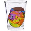 Silver Buffalo SpongeBob SquarePants Featuring Gary Poses Floral Krabby Patty 4 Pack Mini Glass Set, 1.5 Ounces(Rick and Morty Abstract Faces)