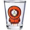 Silver Buffalo SpongeBob SquarePants Featuring Gary Poses Floral Krabby Patty 4 Pack Mini Glass Set, 1.5 Ounces(South Park)