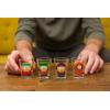 Silver Buffalo SpongeBob SquarePants Featuring Gary Poses Floral Krabby Patty 4 Pack Mini Glass Set, 1.5 Ounces(South Park Main Characters)