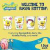 Silver Buffalo SpongeBob SquarePants Featuring Gary Poses Floral Krabby Patty 4 Pack Mini Glass Set, 1.5 Ounces(Spongebob Squarepants Poses)