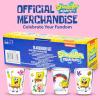 Silver Buffalo SpongeBob SquarePants Featuring Gary Poses Floral Krabby Patty 4 Pack Mini Glass Set, 1.5 Ounces(Spongebob Squarepants Poses)