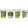 Silver Buffalo SpongeBob SquarePants Featuring Gary Poses Floral Krabby Patty 4 Pack Mini Glass Set, 1.5 Ounces(TMNT)