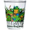 Silver Buffalo SpongeBob SquarePants Featuring Gary Poses Floral Krabby Patty 4 Pack Mini Glass Set, 1.5 Ounces(TMNT)