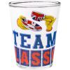 Silver Buffalo SpongeBob SquarePants Featuring Gary Poses Floral Krabby Patty 4 Pack Mini Glass Set, 1.5 Ounces(Ted Lasso Quotes)