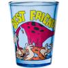 Silver Buffalo SpongeBob SquarePants Featuring Gary Poses Floral Krabby Patty 4 Pack Mini Glass Set, 1.5 Ounces(The Flintstones)