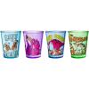 Silver Buffalo SpongeBob SquarePants Featuring Gary Poses Floral Krabby Patty 4 Pack Mini Glass Set, 1.5 Ounces(The Flintstones)