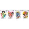 Silver Buffalo SpongeBob SquarePants Featuring Gary Poses Floral Krabby Patty 4 Pack Mini Glass Set, 1.5 Ounces(The Powerpuff Girls)