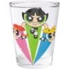 Silver Buffalo SpongeBob SquarePants Featuring Gary Poses Floral Krabby Patty 4 Pack Mini Glass Set, 1.5 Ounces(The Powerpuff Girls)