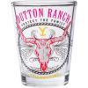 Silver Buffalo SpongeBob SquarePants Featuring Gary Poses Floral Krabby Patty 4 Pack Mini Glass Set, 1.5 Ounces(Yellowstone Dutton Ranch)
