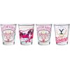 Silver Buffalo SpongeBob SquarePants Featuring Gary Poses Floral Krabby Patty 4 Pack Mini Glass Set, 1.5 Ounces(Yellowstone Dutton Ranch)