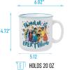 Silver Buffalo Star Trek NCC-1701 Property of The USS Enterprise Ceramic Camper Mug, 20 Ounces(Disney Encanto Familia is Everything)