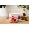 Silver Buffalo Star Trek NCC-1701 Property of The USS Enterprise Ceramic Camper Mug, 20 Ounces(Strawberry Shortcake Drip Effect)