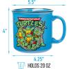 Silver Buffalo Star Trek NCC-1701 Property of The USS Enterprise Ceramic Camper Mug, 20 Ounces(Teenage Mutant Ninja Turtles Turtle Power)