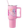 Silver Buffalo Care Bears Grumpy Bear Like I Care Stainless Steel Tumbler with Handle and Straw, Fits in Standard Cup Holder, 40 Ounces(Care Bears Christmas Cuties)