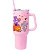 Silver Buffalo Care Bears Grumpy Bear Like I Care Stainless Steel Tumbler with Handle and Straw, Fits in Standard Cup Holder, 40 Ounces(Care Bears Halloween)