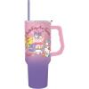 Silver Buffalo Care Bears Grumpy Bear Like I Care Stainless Steel Tumbler with Handle and Straw, Fits in Standard Cup Holder, 40 Ounces(Hello Kitty and Friends Munching)