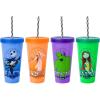 Silver Buffalo Disney Lilo and Stitch Angel Coconut Flowers 2 Pack Color Change Plastic Tumbler, 24-Ounce(Nightmare Before Christmas Celestial Oval)