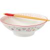 Silver Buffalo Disney Lilo and Stitch Hands Up Leaves and Flowers Ceramic Ramen Noodle Rice Bowl with Chopsticks and Spoon, Microwave Safe, 20 Ounces(Winnie the Pooh Watercolor (Big))