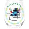 Silver Buffalo Disney Mickey and Minnie Classic Heart Glitter Stemless Wine Glass, 20 Ounces(Lilo and Stitch)