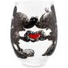 Silver Buffalo Disney Mickey and Minnie Classic Heart Glitter Stemless Wine Glass, 20 Ounces(Mickey and Minnie)