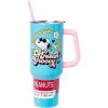 Silver Buffalo Disney Winnie the Pooh “Dreamy Days” Retro Art Stainless Steel Tumbler with Handle and Straw, Fits in Standard Cup Holder, 40 Ounces(Peanuts Feeling Groovy)