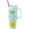 Silver Buffalo Disney Winnie the Pooh “Dreamy Days” Retro Art Stainless Steel Tumbler with Handle and Straw, Fits in Standard Cup Holder, 40 Ounces(Squidward)