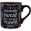 Silver Buffalo Harry Potter Hogwarts Slytherin House Crest Ceramic Mug, 14 Ounces(I Solemnly Swear That I Am Up To No Good)