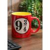 Silver Buffalo Harry Potter Hogwarts Slytherin House Crest Ceramic Mug, 14 Ounces(Red)