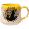 Silver Buffalo Lord of The Rings Elven Text High Gloss Reactive Glaze Tapered Pottery Mug,18 Ounces(Multicolor)
