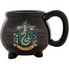 Silver Buffalo Lord of The Rings Elven Text High Gloss Reactive Glaze Tapered Pottery Mug,18 Ounces(Slytherin)