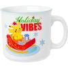 Silver Buffalo Pokemon Snorlax But First Coffee Ceramic Mug, 20 Ounces(Holiday Vibes)