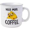 Silver Buffalo Pokemon Snorlax But First Coffee Ceramic Mug, 20 Ounces(Need More Coffee)