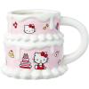 Silver Buffalo Sanrio Hello Kitty Pink Bow Ceramic 3D Sculpted Mug, 20 Ounces(Hello Kitty Cake)