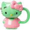 Silver Buffalo Sanrio Hello Kitty Pink Bow Ceramic 3D Sculpted Mug, 20 Ounces(Hello Kitty Frankenkitty Pink Dress)
