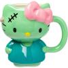 Silver Buffalo Sanrio Hello Kitty Pink Bow Ceramic 3D Sculpted Mug, 20 Ounces(Hello Kitty Frankenstein Halloween Costume)