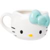 Silver Buffalo Sanrio Hello Kitty Pink Bow Ceramic 3D Sculpted Mug, 20 Ounces(Hello Kitty Light Blue Bow)
