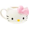 Silver Buffalo Sanrio Hello Kitty Pink Bow Ceramic 3D Sculpted Mug, 20 Ounces(Hello Kitty Pink Bow)