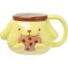 Silver Buffalo Sanrio Hello Kitty Pink Bow Ceramic 3D Sculpted Mug, 20 Ounces(Pompompurin)