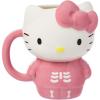 Silver Buffalo Sanrio Hello Kitty Pink Bow Ceramic 3D Sculpted Mug, 20 Ounces(Sanrio Hello Kitty Halloween Spooky Pink Skeleton)