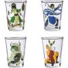 Silver Buffalo SpongeBob SquarePants Featuring Gary Poses Floral Krabby Patty 4 Pack Mini Glass Set, 1.5 Ounces(Avatar: The Last Airbender)
