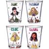 Silver Buffalo SpongeBob SquarePants Featuring Gary Poses Floral Krabby Patty 4 Pack Mini Glass Set, 1.5 Ounces(Bratz Fashionista)
