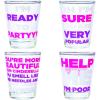 Silver Buffalo SpongeBob SquarePants Featuring Gary Poses Floral Krabby Patty 4 Pack Mini Glass Set, 1.5 Ounces(Bridesmaids)