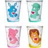 Silver Buffalo SpongeBob SquarePants Featuring Gary Poses Floral Krabby Patty 4 Pack Mini Glass Set, 1.5 Ounces(Care Bear Cousins)