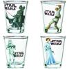 Silver Buffalo SpongeBob SquarePants Featuring Gary Poses Floral Krabby Patty 4 Pack Mini Glass Set, 1.5 Ounces(Star Wars Original Trilogy Full Body)