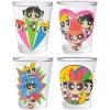 Silver Buffalo SpongeBob SquarePants Featuring Gary Poses Floral Krabby Patty 4 Pack Mini Glass Set, 1.5 Ounces(The Powerpuff Girls)