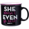 Silver Buffalo Star Trek NCC-1701 Property of The USS Enterprise Ceramic Camper Mug, 20 Ounces(Mean Girls Glitter Quote)