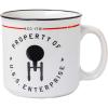 Silver Buffalo Star Trek NCC-1701 Property of The USS Enterprise Ceramic Camper Mug, 20 Ounces(Star Trek Property of the USS Enterprise)