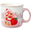 Silver Buffalo Star Trek NCC-1701 Property of The USS Enterprise Ceramic Camper Mug, 20 Ounces(Strawberry Shortcake Drip Effect)